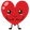 Image d'un émoji en forme de coeur de couleur rouge