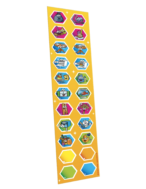 Planche de 22 Magnets Collectifs - Tableau de Motivation Woody's Family®